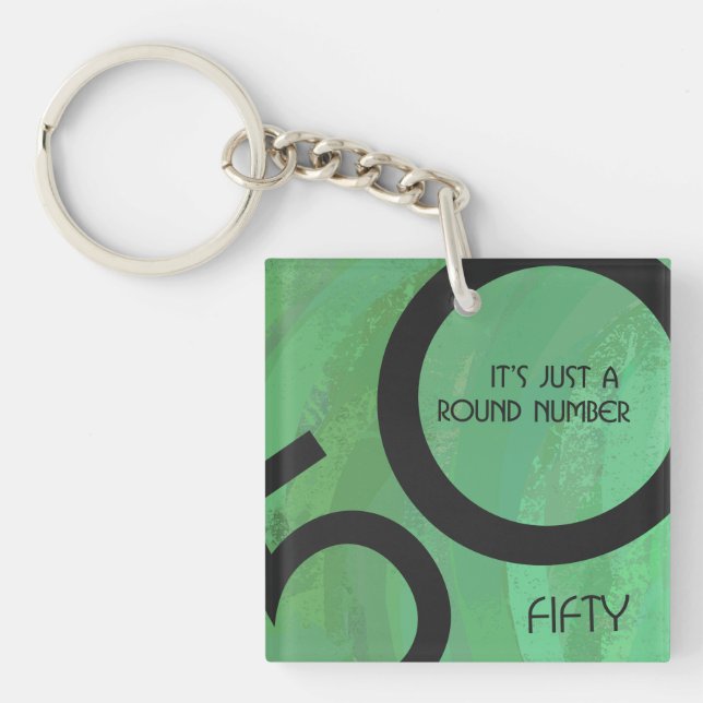 Grönt 50 Födelsedag per år (Framsidan)