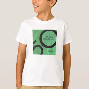 Grönt 50 Födelsedag per år T-shirt