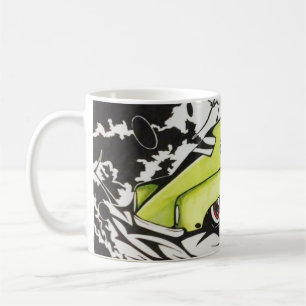 Grönt 51 Chevy Fleetline Kaffemugg