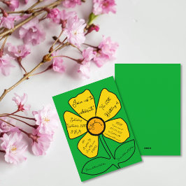 Grönt 60:e födelsedag Guld Doodle Flower Inbjudningar