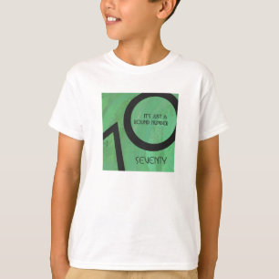 Grönt 70 Födelsedag per år T Shirt