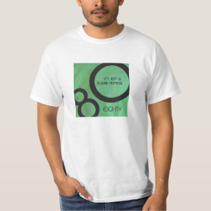 Grönt 80:e födelsedagen tee shirt