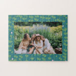 Grönt Abstrakt Blommigt Vines Mönster Anpassningsb Pussel<br><div class="desc">Grönt Abstrakt Blommigt Vines Mönster Anpassningsbar Photo Jigszle Puzzle</div>
