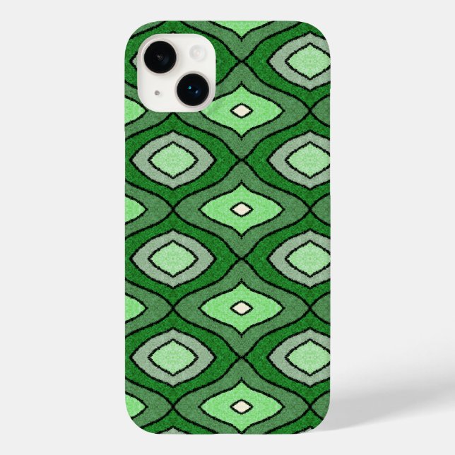 Grönt abstrakt Fodral-Mate iphone case (Baksida)