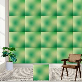 Grönt Abstrakt Övertoningskeramik Tile Kakelplatta