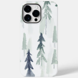 Grönt Abstrakt, vattenfärgen Forest iphone case