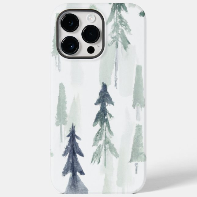 Grönt Abstrakt, vattenfärgen Forest iphone case (Baksida)