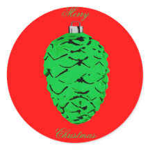 Grönt Acorn Red Kuvert Seals