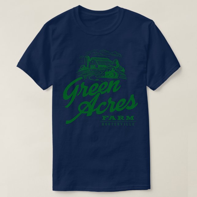 Grönt Acres T Shirt (Design framsida)