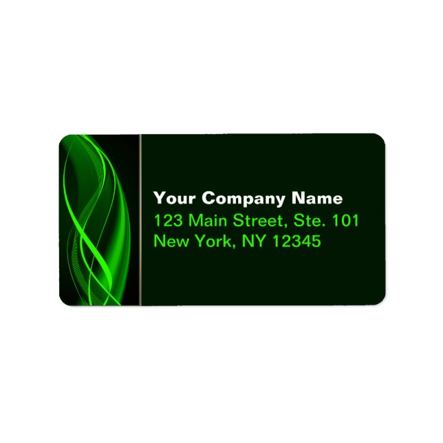 Grönt Adressetikett (Framsidan)