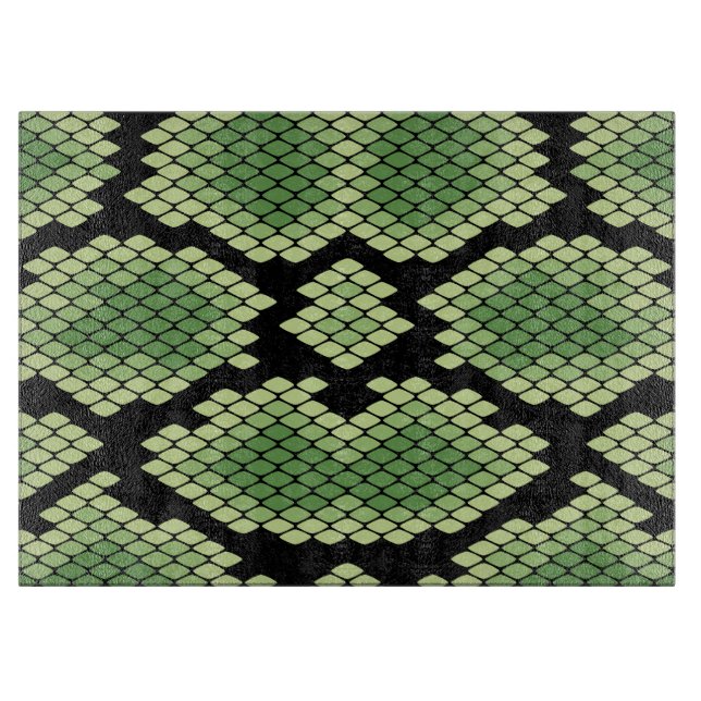 Grönt African Wildlife Snake Animal Print Mönster (Framsidan)