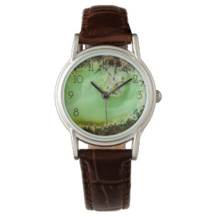 Grönt Agate Armbandsur