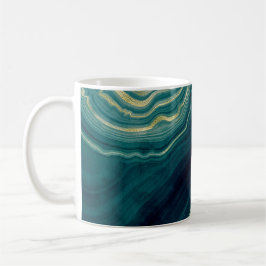grönt agate kaffemugg