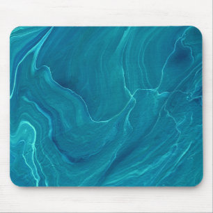 Grönt Agate Marble Abstraction Musmatta
