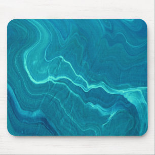 Grönt Agate Marble Abstraction Musmatta