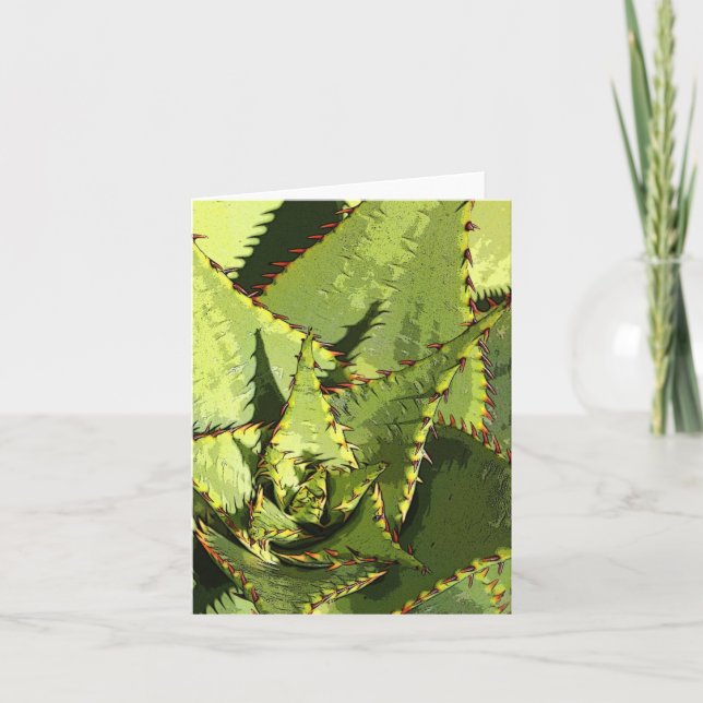 Grönt-agave-kort Kort (Framsida)