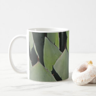 Grönt Agave Lövs Botanical Photo Southwest Kaffemugg