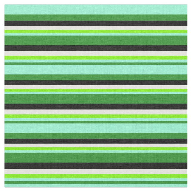 Grönt, akvamarin, Grönt, Mint Cream, Black Tyg (Närbild)