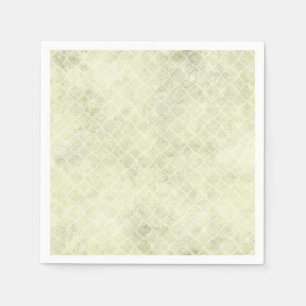Grönt akvariefärgsabstrakt pastell pappersservett