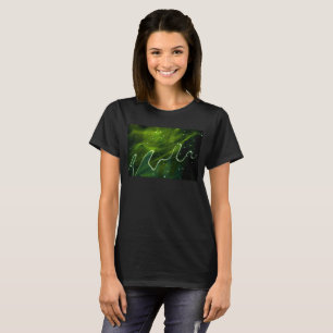 Grönt Algae och Vatten Womens cn T Shirt