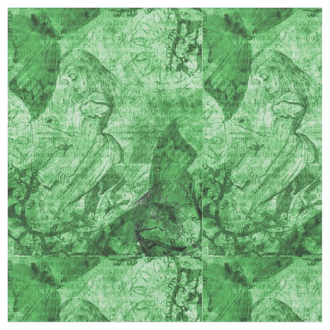 Grönt Alice Tyg (Närbild)