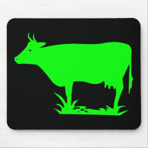 Grönt Alien Cow Musmatta