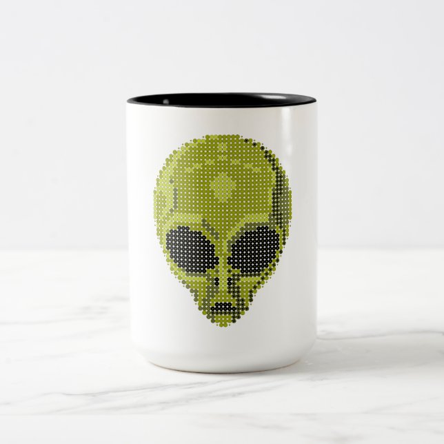 Grönt Alien Head Mugg (Center)
