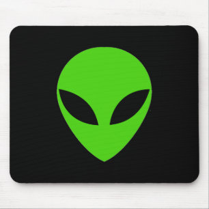 Grönt Alien Head Musmatta