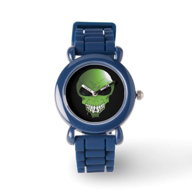 Grönt Alien Kids watch Armbandsur (Framsida)
