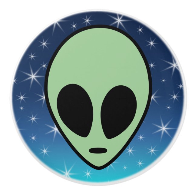 Grönt Alien Knopp (Framsidan)