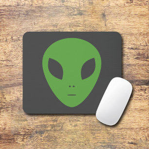Grönt Alien Mouse Pad Musmatta