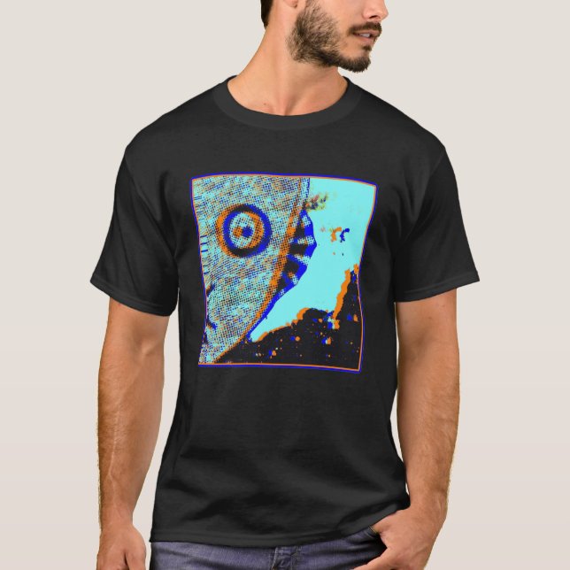 Grönt Alien Surreal Fantasy Classic aily Pullo T Shirt (Framsida)