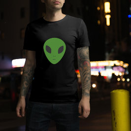 Grönt Alien T-Shirt