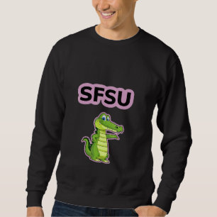 Grönt Alligator Lång Ärmad Tröja