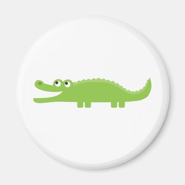Grönt Alligator Magnet (Framsidan)