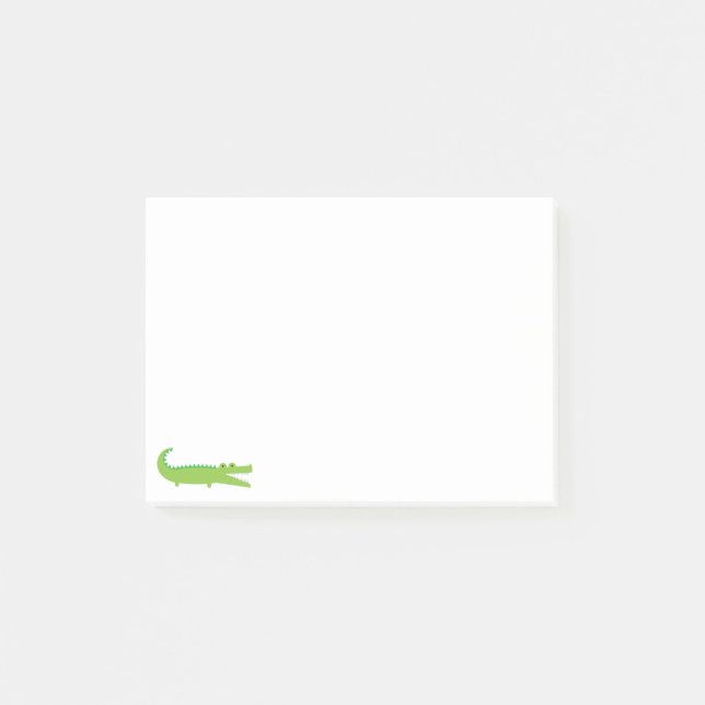 Grönt Alligator Post-it Notes (Framsida)