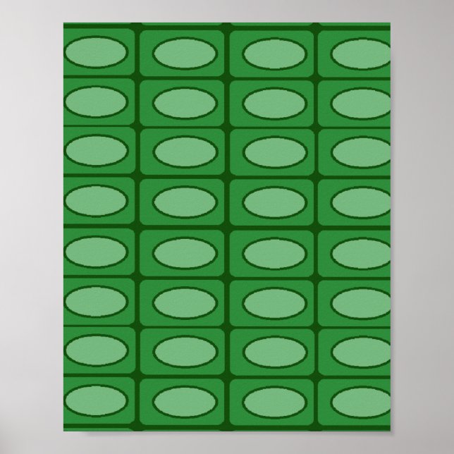 Grönt alligator skin mönster poster (Framsidan)