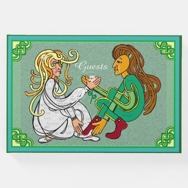 Grönt älskare  på irländska gästböcker (Framsida)