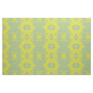 Grönt Amoeba Monster Fabric Tyg