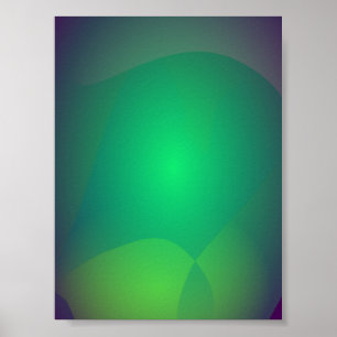 Grönt Amphibian Poster
