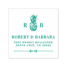 Grönt Ananas | BRÖLLOP INITIALER RETURADRESS