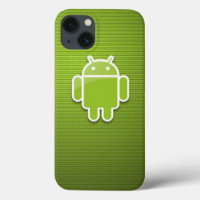 Grönt Android iPhone 13 Fodral