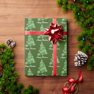 Grönt Animal Tass Grönt Pappra Julgran Presentpapper