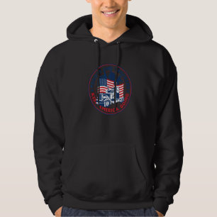Grönt Animation Tractor Hoodie