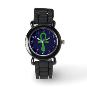 Grönt Ankh Watches Armbandsur
