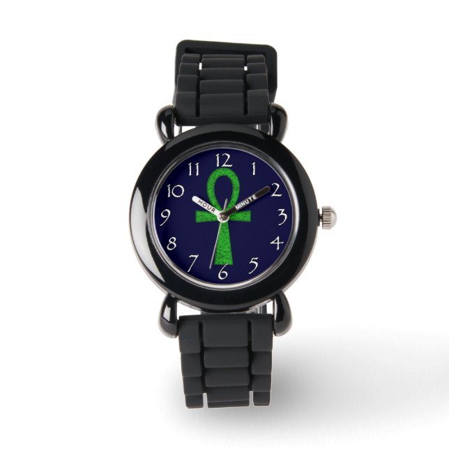 Grönt Ankh Watches Armbandsur (Framsida)