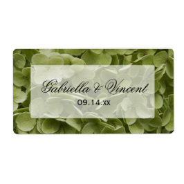 Grönt Annabelle Hydrangea Blommigt Wedding Favor M Adressetikett