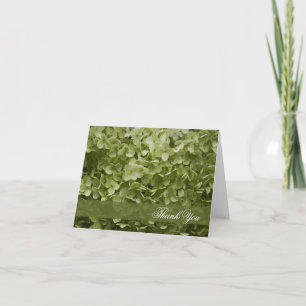 Grönt Annabelle Hydrangea Bridesmaid Tack Kort