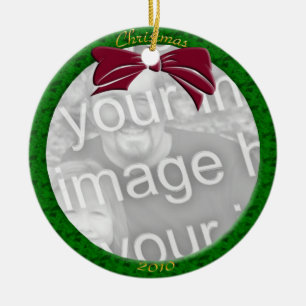 Grönt Anpassa Photo Ornament