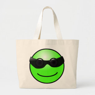Grönt Ansikte Tote Bag Jumbo Tygkasse